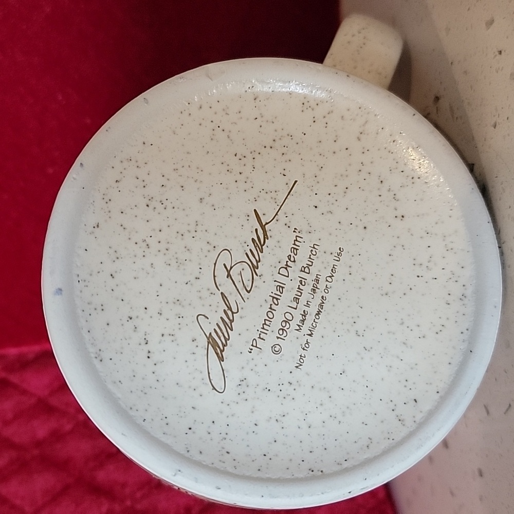 🍃 Laurel Burch coffee mug cup 1990 - Picture 6 of 7